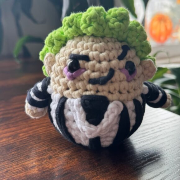 *Pre-made Plushie* The Woobles Beetlejuice Crochet Movie Character - Picture 1 of 6